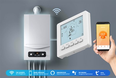 Alpsmart AS-880K Akıllı Wi-Fi Kombi Kontrol Termostatı
