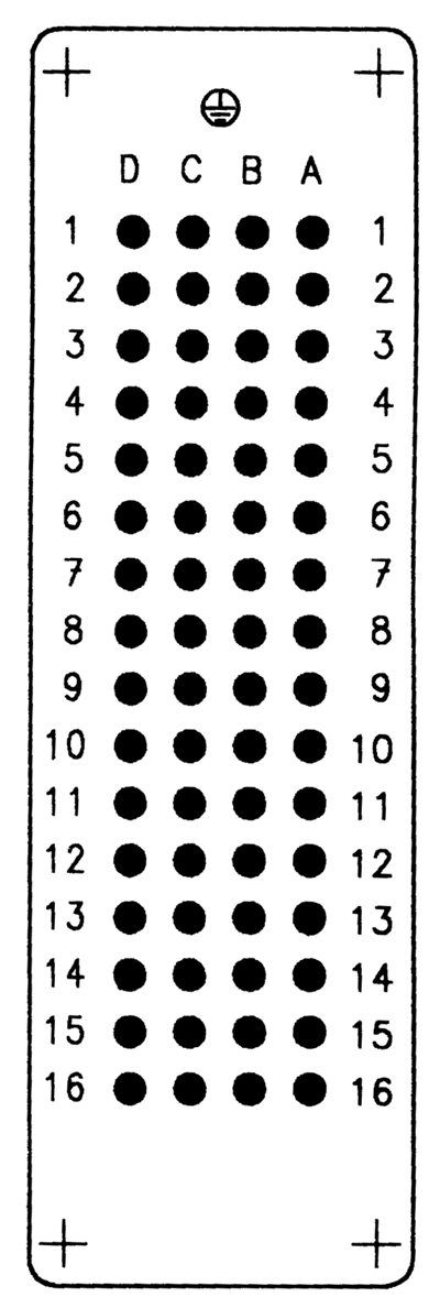 Amphenol C146 10A064 000 2 Erkek Uç 64 Pin 10A