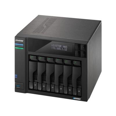 ASUSTOR AS6706T 6 Disk Yuvalı NAS | 8GB DDR4, 2.5GbE x2, M.2 NVMe, 6x22TB Destek
