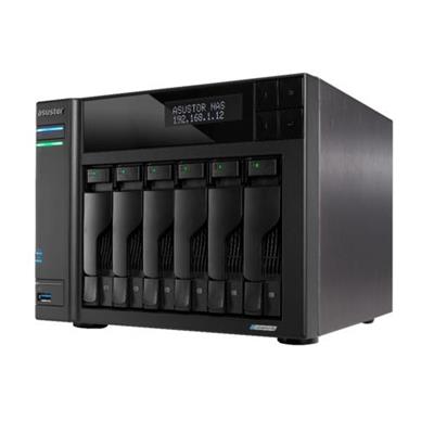 ASUSTOR AS6706T 6 Disk Yuvalı NAS | 8GB DDR4, 2.5GbE x2, M.2 NVMe, 6x22TB Destek