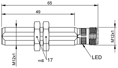 Balluff BES060U-BES M12ZI-PSC40B-S04G endüktif sensör 4 mm  PNP