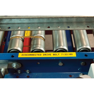 Brady M4C-1000-595-YL-BK Vinil Etiket 25.40 mm x 7.62 m | B-595 Endüstriyel Etiket