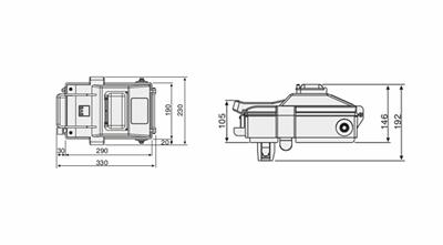 EAE 3030309 KOP Busbar Çıkış Alma Kutusu 40A (Boş)