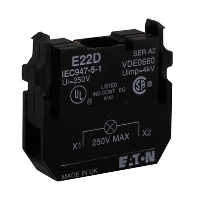 Eaton E22D 22,5 mm E22 Serisi Tam Gerilim Akkor Lamba Ünitesi
