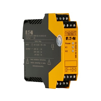 Eaton ESR5-NZ-21-24VAC-DC 24 V AC/DC Çift El Kontrol Emniyet Rölesi 2 Kanal