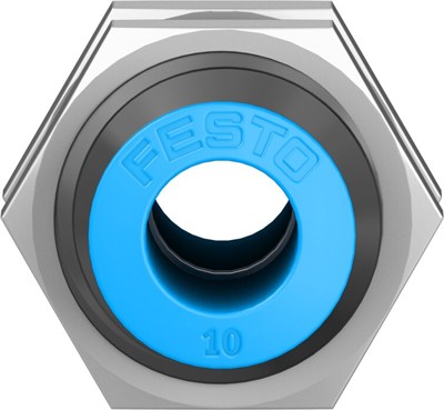 Festo 153160 QSS-10 10 mm Push-In Panel Geçiş Rakoru