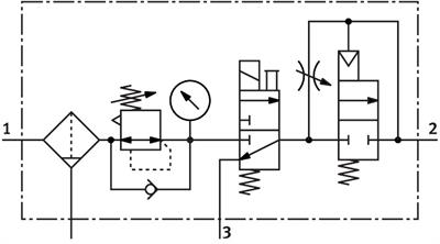 Festo 531101 Şartlandırıcı kombinasyonu MSB4-1/4:J1D1A1-WP