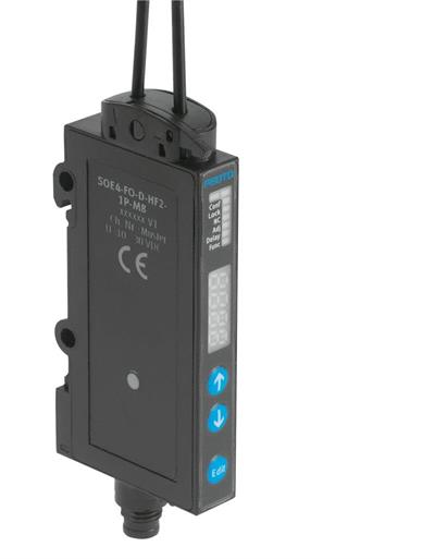 Festo 552799 SOE4-FO-D-HF2-1P-M8 | Fiber-Optik Sensör Ünitesi | PNP Çıkışlı | M8 Soket | IP64