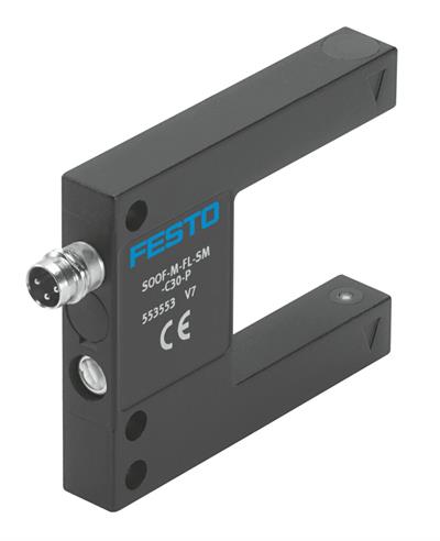 Festo 553553 SOOF-M-FL-SM-C30-P Çatal Sensör | PNP | IP67