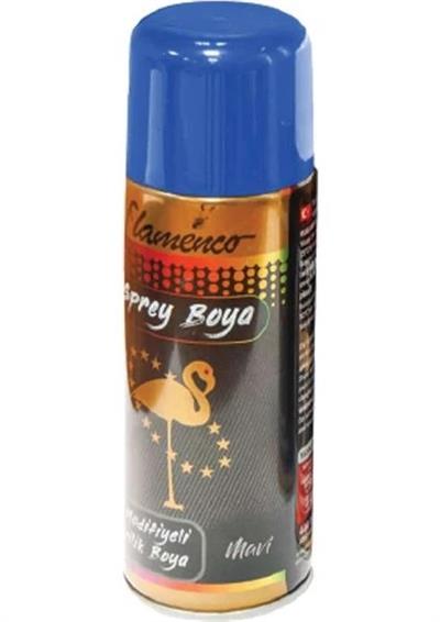 FLAMENCO 400 Ml Modifiyeli Parlak Sprey Akrilik Boya Hızlı Kuruma Özelliği  MAVİ