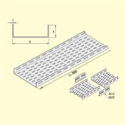 Gersan  500mm AĞIR HİZMET TİPİ KANAL h=60 e=1,5mm L=3000mm