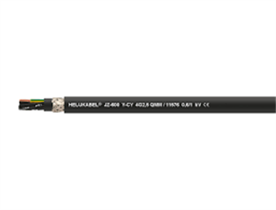 HELUKABEL 10714 JZ-600 black 8 G 4 mm²