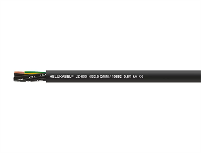 HELUKABEL 10712 JZ-600 black 5 G 4 mm²