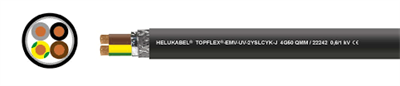 HELUKABEL 22244 TOPFLEX-EMV-UV-2YSLCYK-J 4G95 mm² – 1 kV Güç Kablosu