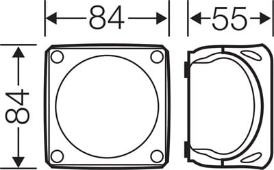 Hensel DK 0100 BZ Klemenssiz Kablo Bağlantı Buatı 84x84x55 mm IP66 1000 V