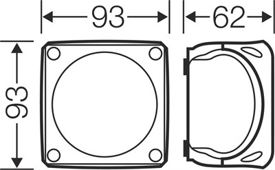 Hensel DK 0202 B Klemensli Kablo Bağlantı Buatı 93x93x62 mm IP66 20 A
