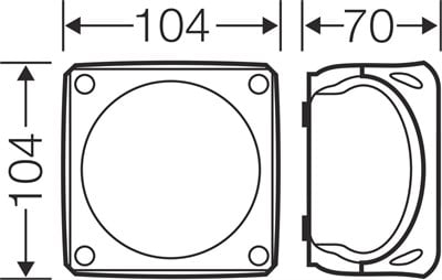 Hensel DK 0402 GZ Klemensli Kablo Bağlantı Buatı IP66 104x104x70 mm