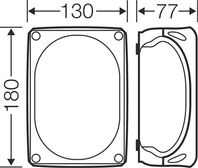 Hensel DK 1010 B Klemensli Kablo Bağlantı Buatı 130x180x77 mm IP66 63 A