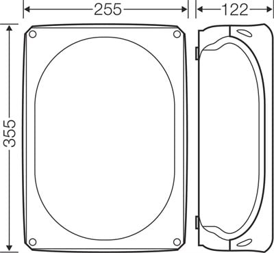 Hensel DK 5054 G Klemensli Kablo Bağlantı Buatı 255x355x122 mm IP66 150 A