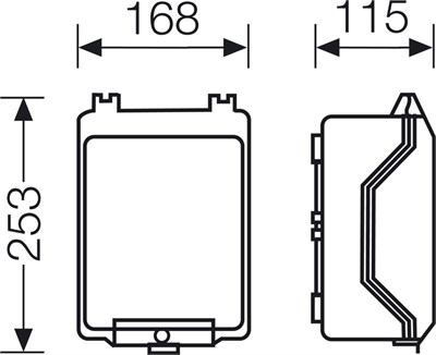 Hensel KG 9002 Boş Pano 253x168x115 mm IP66