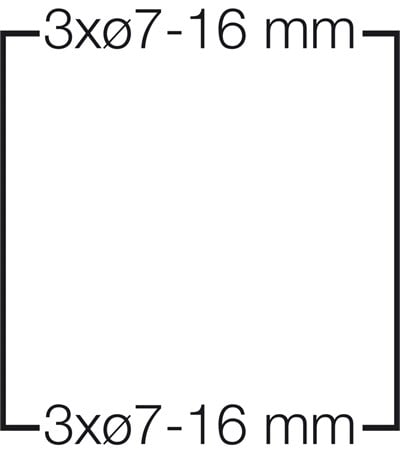 Hensel KV 9103 Klemensli Küçük Tip Dağıtım Panosu 197x102x92 mm IP65 3 Modül