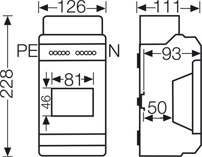 Hensel KV 9104 4,5 Modül Dağıtım Panosu IP65