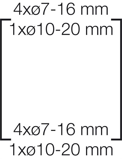 Hensel KV 9104 4,5 Modül Dağıtım Panosu IP65
