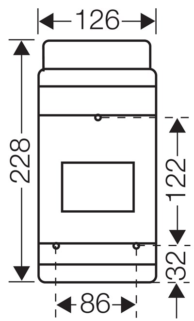 Hensel KV 9104 4,5 Modül Dağıtım Panosu IP65