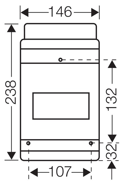 Hensel KV 9106 6 Modül Dağıtım Panosu IP65