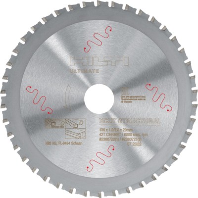 Hilti 2360720 SCBM XCut Struc 136 Yapısal Paslanmaz ve Çelik Daire Testere Bıçağı