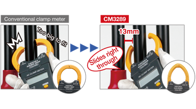 Hioki CM3289 True RMS AC Pensampermetre | 1000A | İnce Çene | Auto Range | Data Hold | Japon Teknolojisi