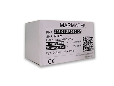 Marmatek MVT-425.01-SR25-3-DA Vibrasyon Sensörü – 4-20mA, 25 mm/s RMS