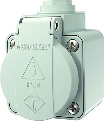 Mennekes 10081 Duvar Tipi Priz SCHUKO 16A 230V IP44