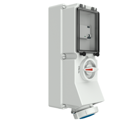 Mennekes 7245 Switchable IP67 Industrial Interlock 3P, Earthing Position 6h, 16A, 230 V