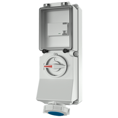 Mennekes 7245 Switchable IP67 Industrial Interlock 3P, Earthing Position 6h, 16A, 230 V