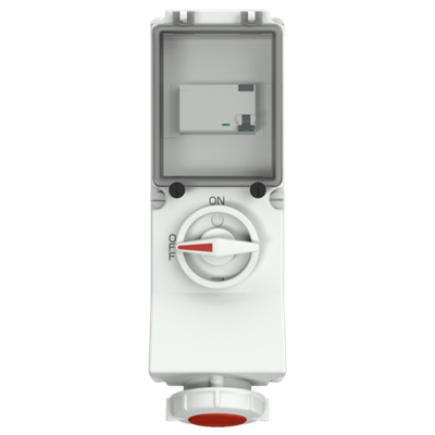 Mennekes 7249 Switchable IP67 Industrial Interlock 5P, Earthing Position 6h, 32A, 400 V