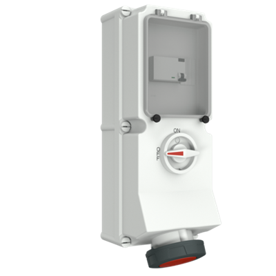 Mennekes 7251 Switchable IP67 Industrial Interlock 5P, Earthing Position 6h, 63A, 400 V