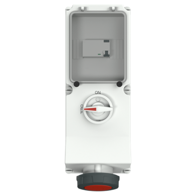 Mennekes 7251 Switchable IP67 Industrial Interlock 5P, Earthing Position 6h, 63A, 400 V