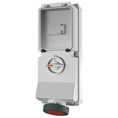 Mennekes 7251 Switchable IP67 Industrial Interlock 5P, Earthing Position 6h, 63A, 400 V