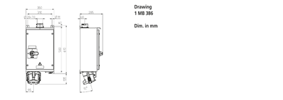 Mennekes 75236 Duvara Monte Priz DUO 200A 400V IP55