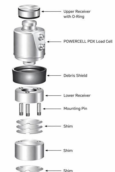 Mettler-Toledo SLC820 (PDX) model 50 ton C3 load cell 2li kit