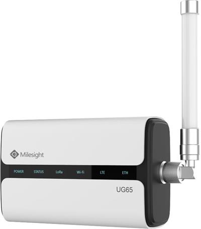 MILESIGHT UG65-L00E-868M-EA Indoor LoRaWAN Gateway With 4G(Cat4) 8 Channels 1*WAN/LAN, WiFi and Po