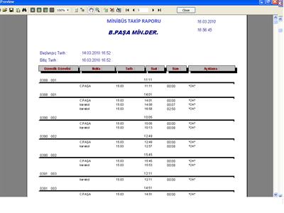 Minibüs Takip Sistemi