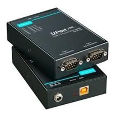MOXA UPort 1250I-2 Port USB-to-Serial Hub, EU Plug, RS-232/422/485, w/ Isolation