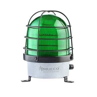 Mucco SNT-D12522-1 D Serisi Endüstriyel İkaz Lambası 85-260V AC/DC Yeşil