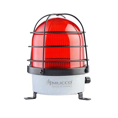 Mucco SNT-D12522-1 D Serisi Endüstriyel İkaz Lambası 85-260V AC/DC Kırmızı