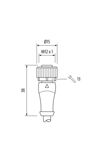 Murr Elektronik 7000-12221-6140500 M12 Dişi 0° Düz Sensör Kablosu (5m)