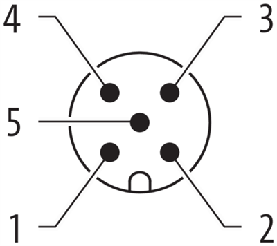 MURR ELEKTRONIK 7000-12533-0000000 M12 -5 pin erkek konnektör