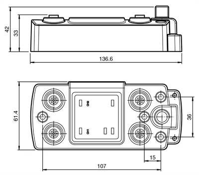 Pepperl+Fuchs IC-KP2-2HB17-2V1D | IDENTControl Compact RFID Control Interface Unit
