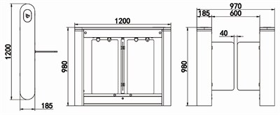 PERKOTEK SG500 Hızlı Geçiş Turnikesi